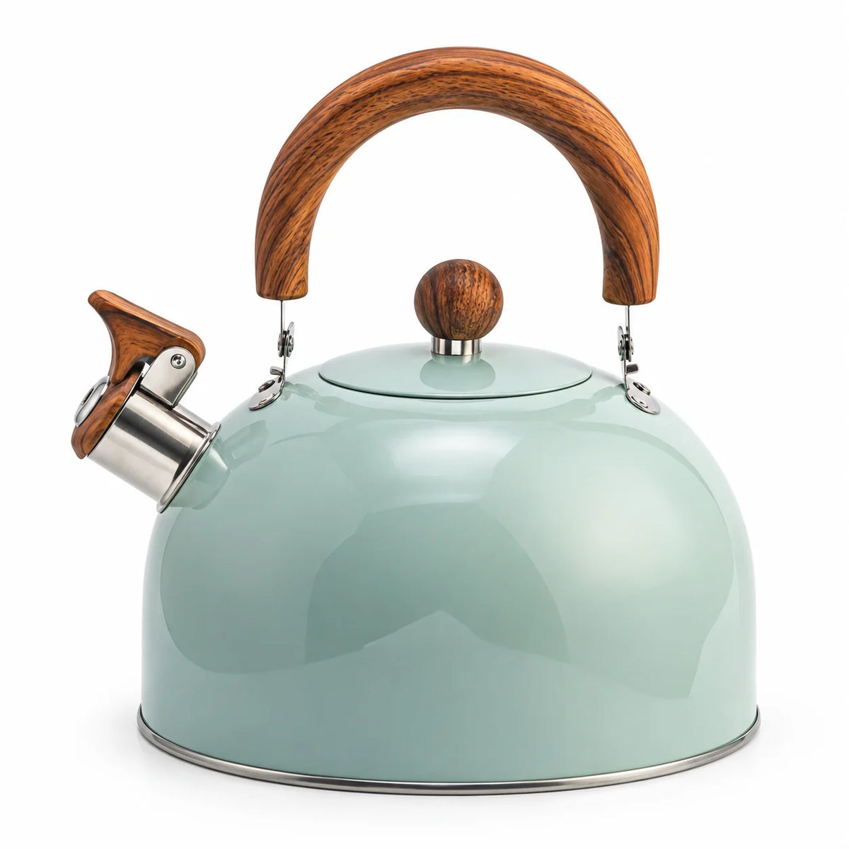 Whistling Kettle Stainless Steel 2.6 Qt Heat-Resistant Handle