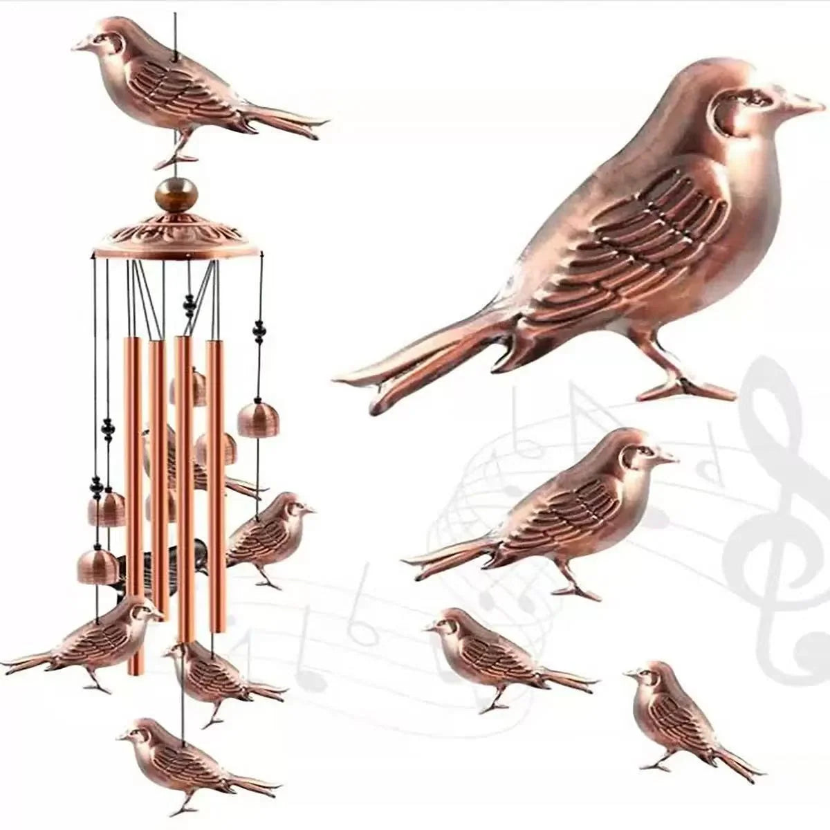 Wind Chime Dachshund Design Weather-Resistant