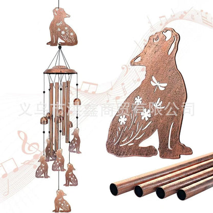 Wind Chime Dachshund Design Weather-Resistant