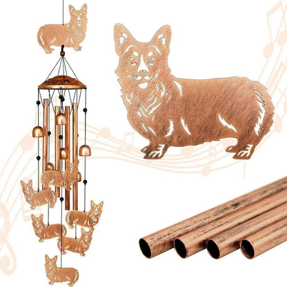 Wind Chime Dachshund Design Weather-Resistant