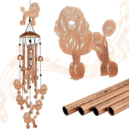 Wind Chime Dachshund Design Weather-Resistant