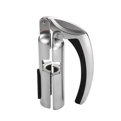 Wine Bottle Opener Lever-Action Stainless Steel Built-In Foil Cutter